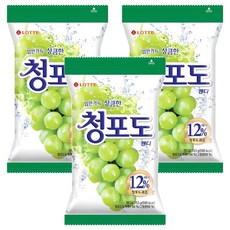 LOTTE 樂天 青葡萄果汁糖, 153g, 3袋