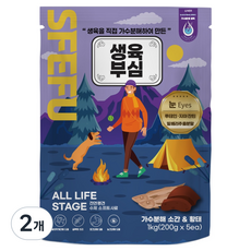 스페푸 전연령 강아지 생육부심 소프트사료 5p, 가수분해 소간+황태, 1kg, 2개 가수분해 소간+황태, 1kg, 2개