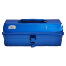 TOYO STEEL 東洋鋼鐵 山型提把式鋼製單層收納工具箱 Y-280 日本製造, 1.1kg, 1個