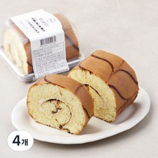 젤리롤 케익 조각, 200g, 4개