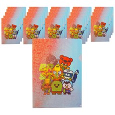 브롤스타즈 렌티큘러 L홀더, 블루, 25개