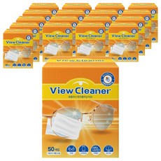 Sauber View Cleaner 鏡片清潔一次性濕巾 50入, 18個, 50張