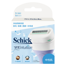 Schick 舒適牌 仕女除毛刀片 Set 3入, 含可可脂精華及椰乳香氣, 1盒