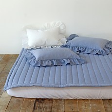 Nubile 素色空氣洗泡泡紗防滑鬆緊帶夏季墊, 混合色