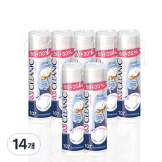 클레아닉 Pro Silk 소프트 앤 컴포트 화장솜, 107매입, 14개