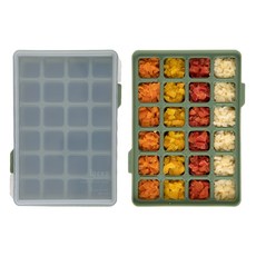 incoc 矽膠方塊製冰盒 24格, 橄欖綠, 2個