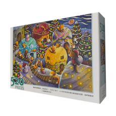 TAIWANG 台旺文創 狐狸村的聖誕晚會 拼圖 520片, Multicolor, 1盒