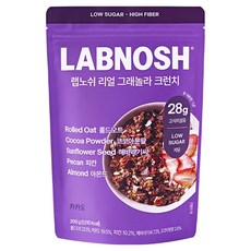 Labnosh 格蘭諾拉麥片 可可口味, 200g, 1個