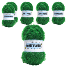 니뜨 허니버블 수세미 뜨개실 90g, 6개, 35그린