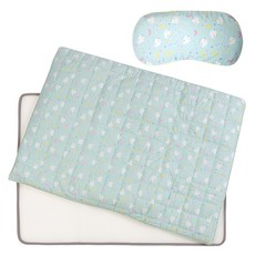 hwamo baby 印花莫代爾床墊+網狀枕頭, Moonlight Chick