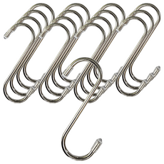 Living Home Detail 不鏽鋼S型掛鉤 附蓋款 9cm, 16個, 單一顏色