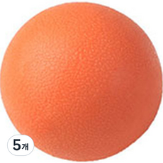 휴대용 발마사지 볼, 오렌지, 5개