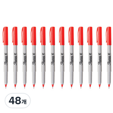 Sharpie 極細簽字筆, 48個, 紅色