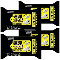 HUKUKU 福可 擦鞋濕巾 小白鞋專用 12張, 1入, 4包