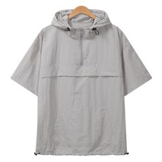 raymon 男式 Charlie Overfit 梭織連帽短袖 T恤