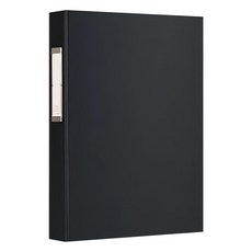 珠友文化 大強力夾 資料夾 A4 13K 封面可自由更換 背卡設計便於分類書寫, 黑色, 1本