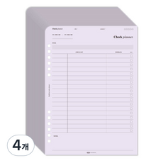 플레픽 업다운 인덱스 플래너 체크, 30매, 4개