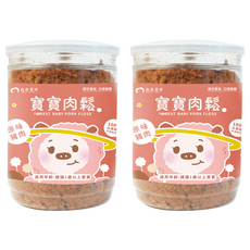 FOREST PLANET 森森星球 寶寶肉鬆 原味豬肉, 100%純豬肉製作 無添加豆粉, 120g, 2罐