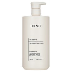 LIFENET 洗髮精 Fresh Mandarin+Basil, 1L, 1瓶
