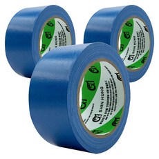 Shin Hung Larva 布紋膠帶 48mm x 25M 藍色, 3個