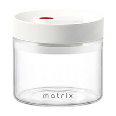 matrix 真空保鮮玻璃密封罐 白色, 400ml, 1個