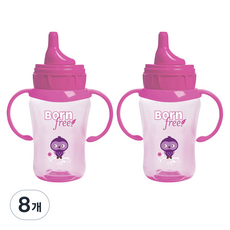 본프리 드링킹 스파우트컵, 핑크, 8개, 260ml