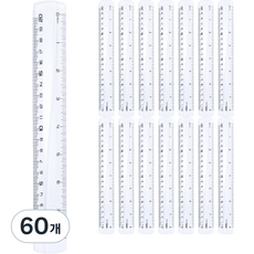 델리 잡기 쉬운 자 20cm, 투명, 60개