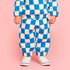 BEBE DE PINO 嬰幼兒滿版格紋Hugo刷毛運動褲 BP34PD119