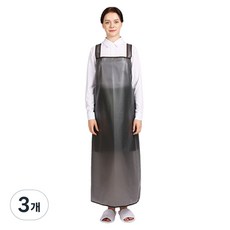 WELLPRON 網眼防水圍裙 H型 大, 黑色, 3個