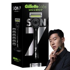 gillettelabs Son Heung Min Labs 3.0版手柄+刮鬍刀片 7入組, 1組
