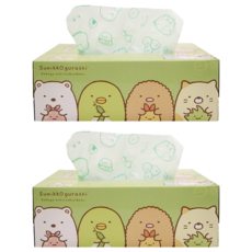 HAYASHI 角落生物印花衛生紙 日本製造 100%天然紙漿, 1入, 2盒