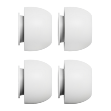 NUART AirPods Pro 2/Pro 相容矽膠耳塞, NATET-M, 4個, 白色