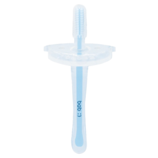 bab 培寶 幼兒矽膠安全乳牙刷, 藍色, 1入, 1支