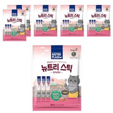 동원뉴트리플랜 고양이 뉴트리 스틱, 혼합맛(참치/연어), 280g, 6개 혼합맛(참치/연어), 280g, 6개