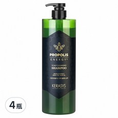 KERASYS 可瑞絲 蜂膠活力光澤洗髮精 綠蜂膠, 1L, 4瓶