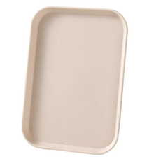 附把手 咖啡廳 餐廳 麵包店 託盤, 象牙白, 1個