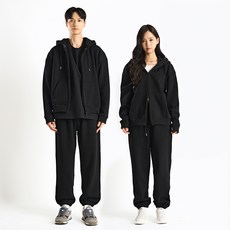 CAMEL Apparel 男女通用刷毛連帽拉鍊外套 + 束口褲套裝 CL2423S