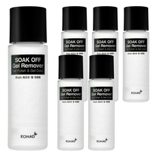 KONAD 凝膠專用卸甲液 草莓 含維生素E 保濕, 100ml, 6瓶