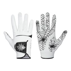 GOuft 男性用蜘蛛網高爾夫手套 右手用, 黑色, 1個