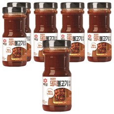 CJ BEKSUL 白雪 微辣的烤豬肉調味料, 840g, 6個