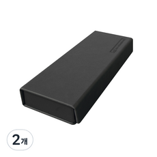 Indie方形磁吸盒, 黑色, 2個