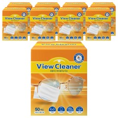 Sauber View Cleaner 鏡片清潔一次性濕巾 50入, 9個, 50張