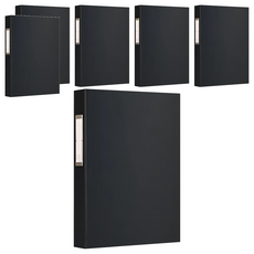 珠友文化 大強力夾 資料夾 A4 13K, 黑色, 6本