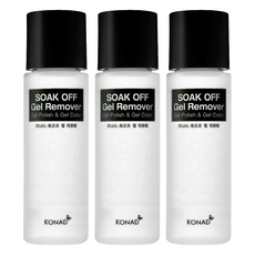 KONAD 凝膠專用卸甲液 草莓 含維生素E 保濕, 100ml, 3瓶