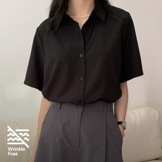 afinar 女款防皺短袖襯衫