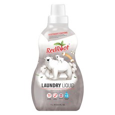 RedRoot 自然甜菜北極熊寶貝植萃洗衣精 香草棉花香, 1L, 1瓶