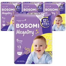 보솜이 메가드라이 팬티형 기저귀 공용, 5단계, 52매