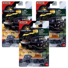 매치박스 쥬라기월드 베이직 싱글 어쏘트 JGL59 랜덤발송, 혼합색상, 3개