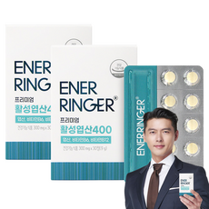 에이치엘사이언스 에너링거 프리미엄 활성엽산 400 9g, 2개, 30정
