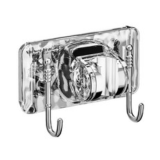 德利生活 無痕蓮蓬頭支架分離式 ABS, 銀色